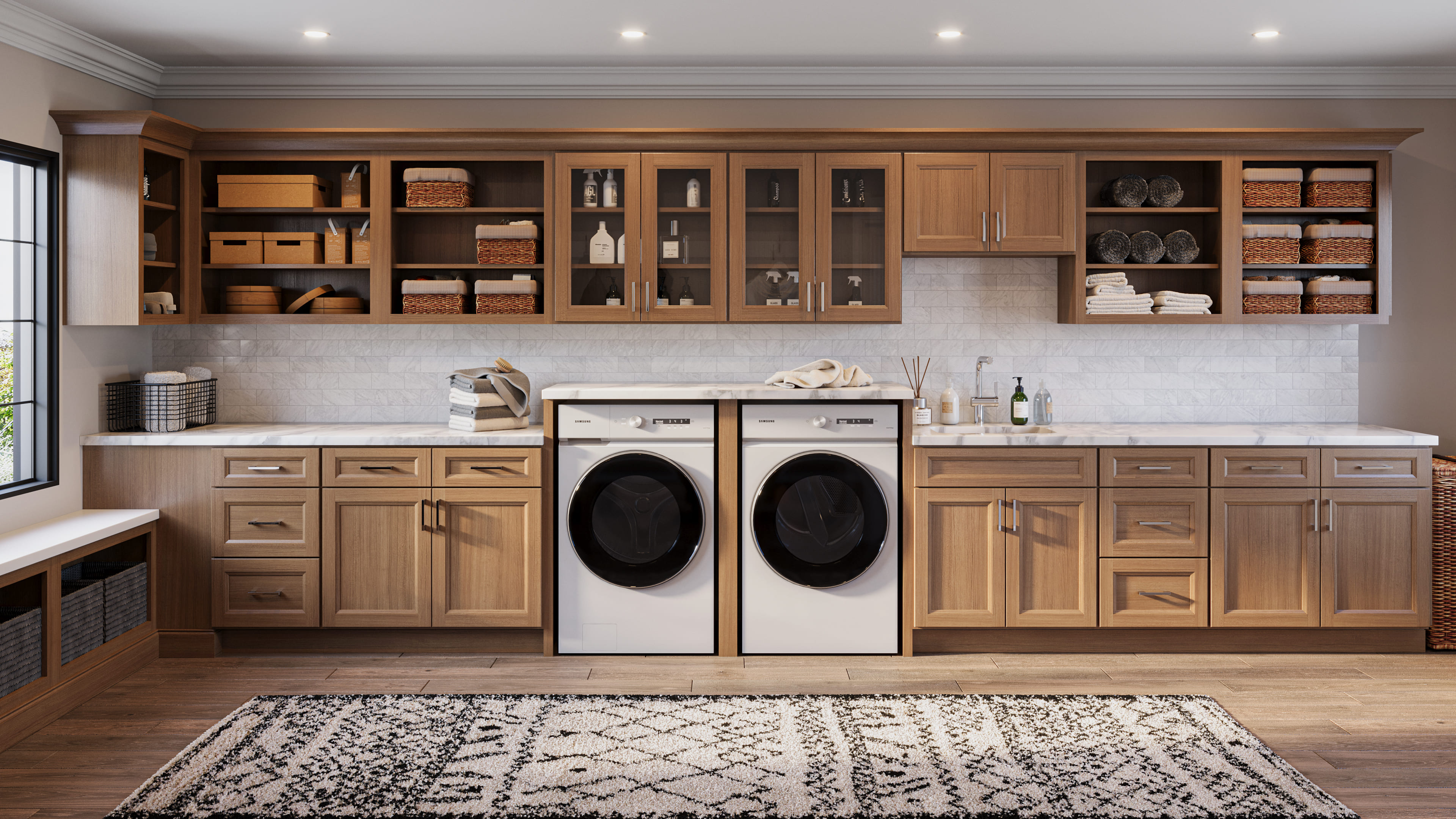 Canyon Oak cabinet finish — natural wood warmth